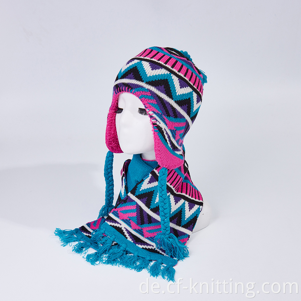Cf T 0013 Knitted Hat And Scarf 12